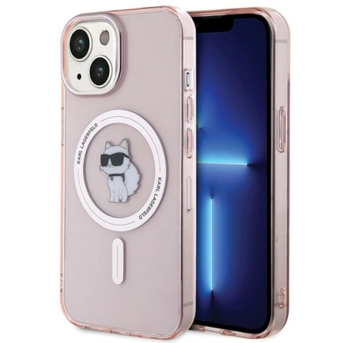 Kup Case Karl Lagerfeld KLHMP15SHFCCNOP Apple iPhone 15 Hardcase IML Choupette MagSafe rosa/pink - KLD1687 - {ean13} - Sklep Home Screen