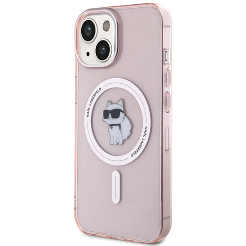 Kup Case Karl Lagerfeld KLHMP15SHFCCNOP Apple iPhone 15 Hardcase IML Choupette MagSafe rosa/pink - KLD1687 - {ean13} - Sklep Home Screen