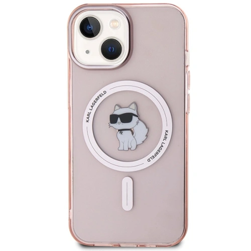 Kup Case Karl Lagerfeld KLHMP15SHFCCNOP Apple iPhone 15 Hardcase IML Choupette MagSafe rosa/pink - KLD1687 - {ean13} - Sklep Home Screen