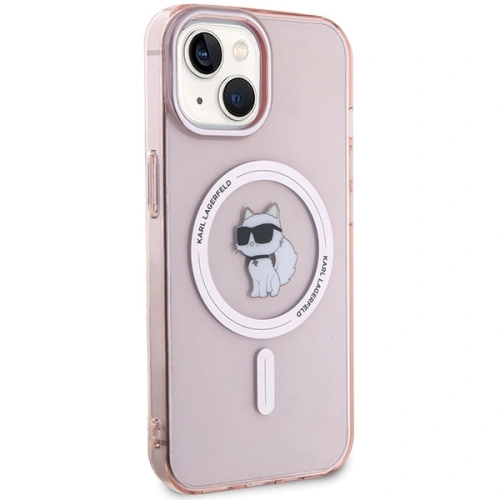 Kup Etui Karl Lagerfeld KLHMP15SHFCCNOP Apple iPhone 15 hardcase IML Choupette MagSafe różowy/pink - KLD1687 - {ean13} - Sklep Home Screen