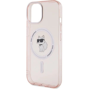 Etui Karl Lagerfeld KLHMP15SHFCCNOP Apple iPhone 15 hardcase IML Choupette MagSafe różowy/pink
