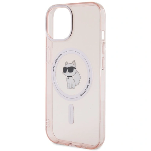 Kup Case Karl Lagerfeld KLHMP15SHFCCNOP Apple iPhone 15 Hardcase IML Choupette MagSafe rosa/pink - KLD1687 - {ean13} - Sklep Home Screen