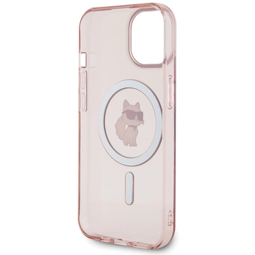 Kup Case Karl Lagerfeld KLHMP15SHFCCNOP Apple iPhone 15 Hardcase IML Choupette MagSafe rosa/pink - KLD1687 - {ean13} - Sklep Home Screen