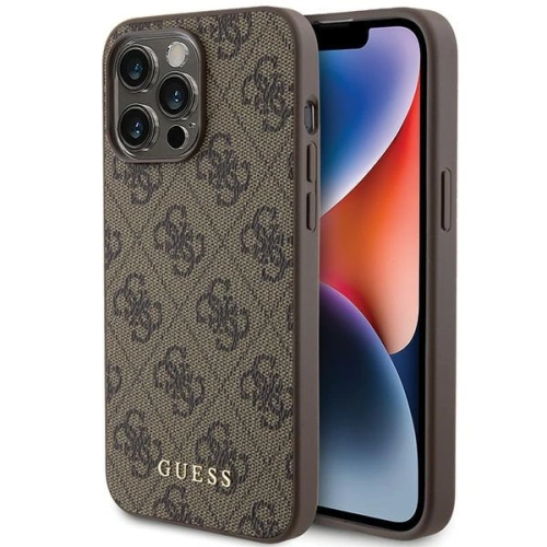 Kup Etui Guess GUHCP15XG4GFBR Apple iPhone 15 Pro Max tvrdý obal 4G Metal Gold Logo hnědý/brown - GUE2855 - {ean13} - Sklep Home Screen
