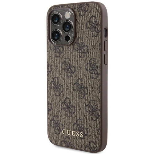 Kup Etui Guess GUHCP15XG4GFBR Apple iPhone 15 Pro Max tvrdý obal 4G Metal Gold Logo hnědý/brown - GUE2855 - {ean13} - Sklep Home Screen