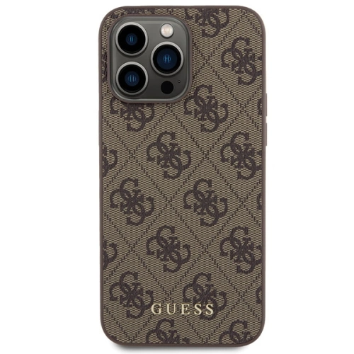 Kup Etui Guess GUHCP15XG4GFBR Apple iPhone 15 Pro Max tvrdý obal 4G Metal Gold Logo hnědý/brown - GUE2855 - {ean13} - Sklep Home Screen