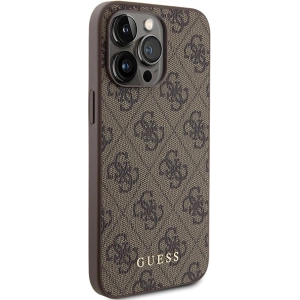 Kup Etui Guess GUHCP15XG4GFBR Apple iPhone 15 Pro Max hard case 4G Metal Gold Logo brązowy/brown - GUE2855 - {ean13} - Sklep Home Screen