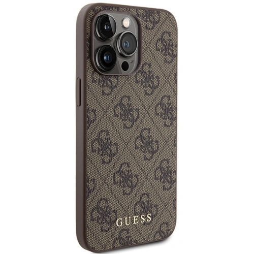 Kup Etui Guess GUHCP15XG4GFBR Apple iPhone 15 Pro Max tvrdý obal 4G Metal Gold Logo hnědý/brown - GUE2855 - {ean13} - Sklep Home Screen