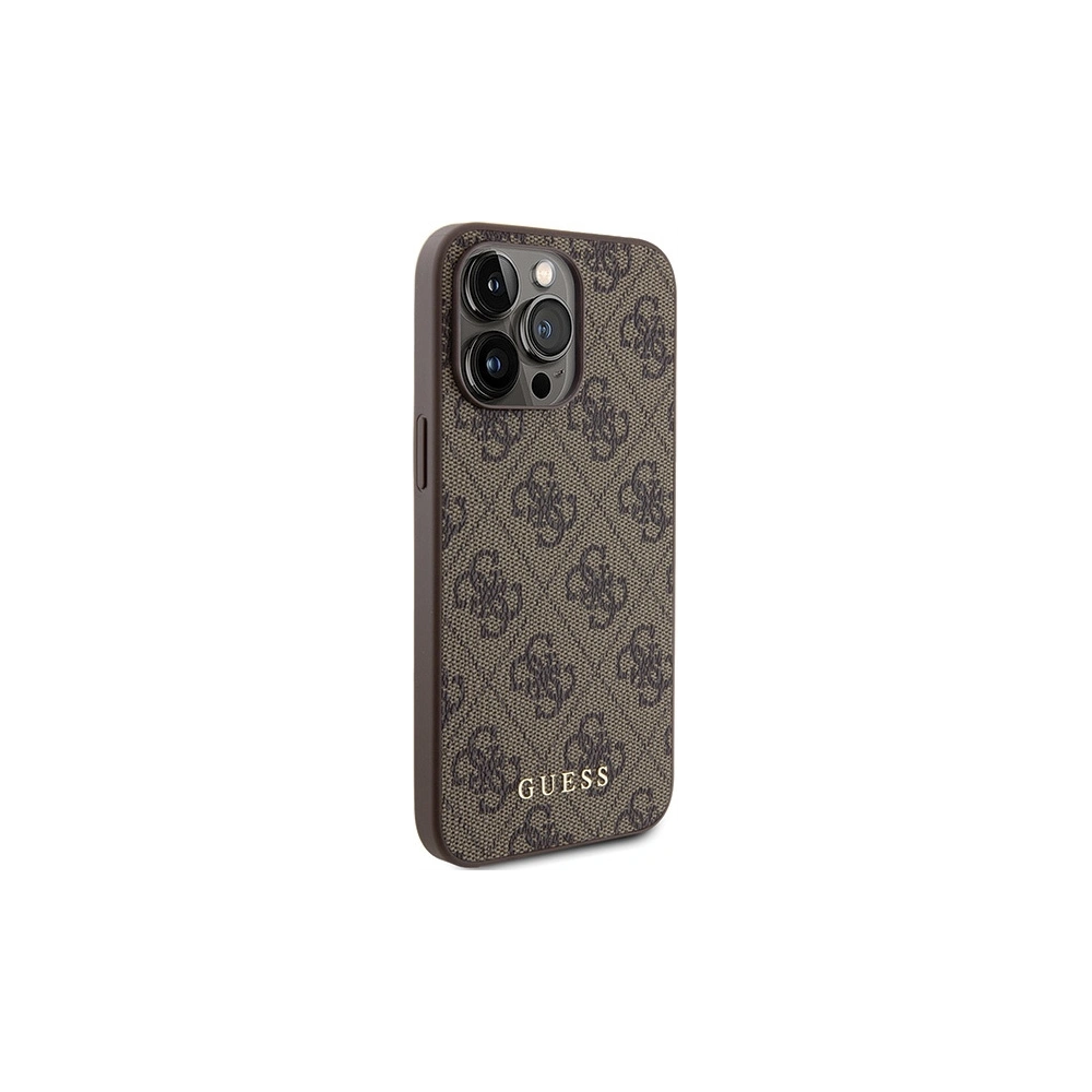 Etui Guess GUHCP15XG4GFBR Apple iPhone 15 Pro Max hard case 4G Metal Gold Logo brązowy/brown
