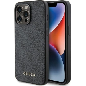 Kup Case Guess GUHCP15XG4GFGR Apple iPhone 15 Pro Max Hartschale 4G Metall Gold Logo grau/grey - GUE2856 - {ean13} - Sklep Home Screen