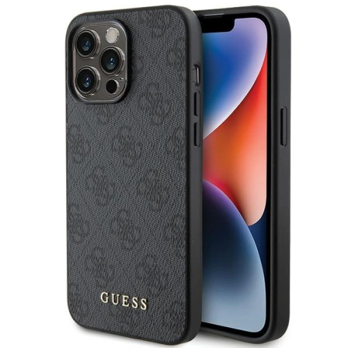 Kup Etui Guess GUHCP15XG4GFGR Apple iPhone 15 Pro Max tvrdý kryt 4G Metal Gold Logo šedý/grey - GUE2856 - {ean13} - Sklep Home Screen