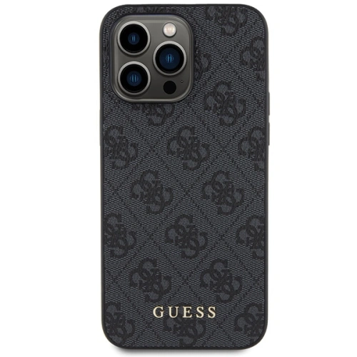 Kup Case Guess GUHCP15XG4GFGR Apple iPhone 15 Pro Max Hartschale 4G Metall Gold Logo grau/grey - GUE2856 - {ean13} - Sklep Home Screen