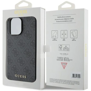 Kup Etui Guess GUHCP15XG4GFGR Apple iPhone 15 Pro Max hard case 4G Metal Gold Logo szary/grey - GUE2856 - {ean13} - Sklep Home Screen