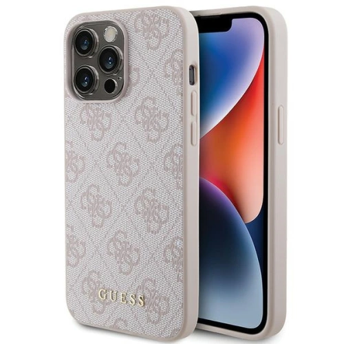 Kup Etui Guess GUHCP15XG4GFPI Apple iPhone 15 Pro Max kemény tok 4G Fém Arany Logó rózsaszín/pink - GUE2857 - {ean13} - Sklep Home Screen