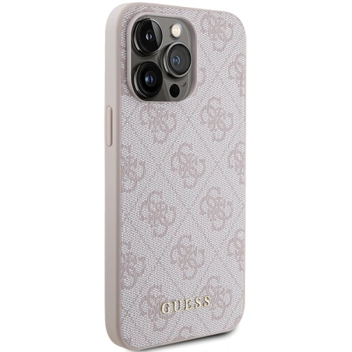 Buy Guess GUHCP15XG4GFPI Apple iPhone 15 Pro Max hard case 4G Metal Gold Logo pink - GUE2857 - {ean13} - Home Screen Store Europe
