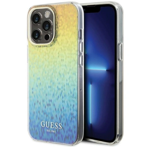Buy Guess GUHCP15XHDECMI Apple iPhone 15 Pro Max hardcase IML Faceted Mirror Disco Iridescent multicolor - GUE2858 - {ean13} - Home Screen Store Europe