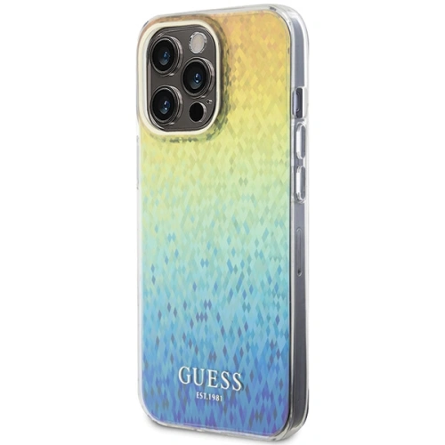 Buy Guess GUHCP15XHDECMI Apple iPhone 15 Pro Max hardcase IML Faceted Mirror Disco Iridescent multicolor - GUE2858 - {ean13} - Home Screen Store Europe