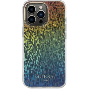 Buy Guess GUHCP15XHDECMI Apple iPhone 15 Pro Max hardcase IML Faceted Mirror Disco Iridescent multicolor - GUE2858 - {ean13} - Home Screen Store Europe