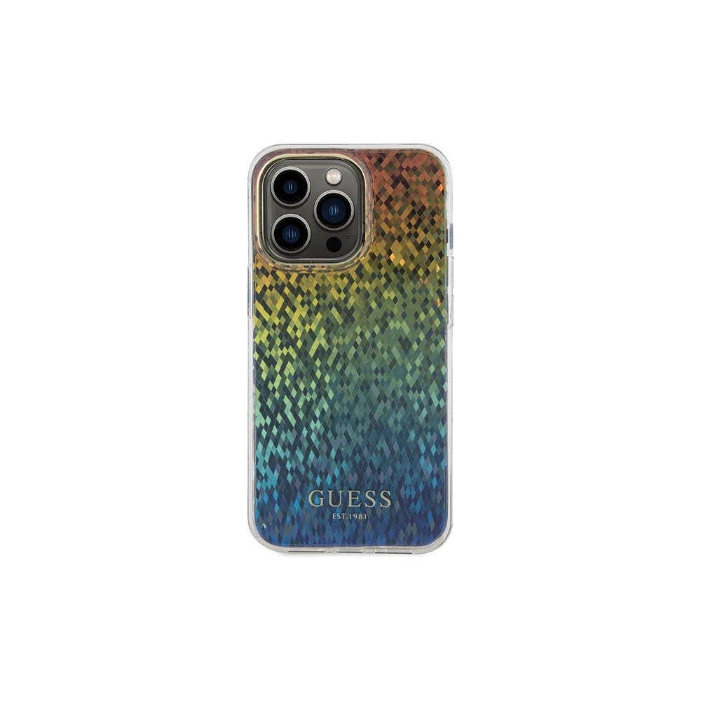Etui Guess GUHCP15XHDECMI Apple iPhone 15 Pro Max hardcase IML Faceted Mirror Disco Iridescent wielokolorowy