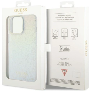 Buy Guess GUHCP15XHDECMI Apple iPhone 15 Pro Max hardcase IML Faceted Mirror Disco Iridescent multicolor - GUE2858 - {ean13} - Home Screen Store Europe