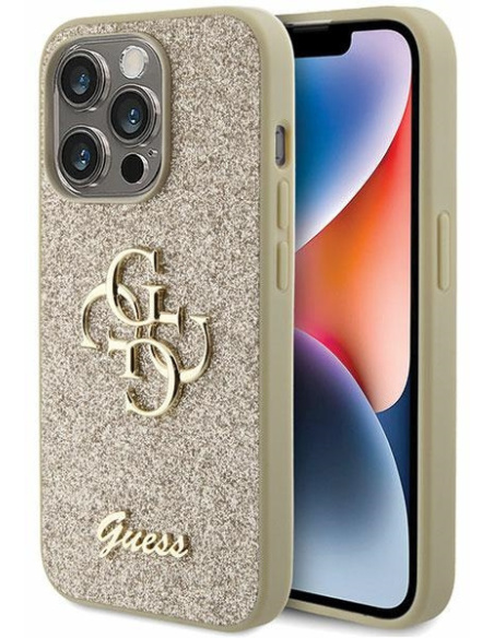 Funda Guess Glitter Gold IPhone 15 Pro Max - Mobo
