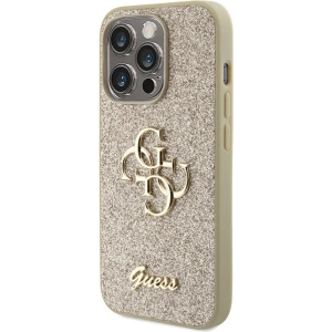 Buy Guess GUHCP15XHG4SGD Apple iPhone 15 Pro Max hardcase Glitter Script Big 4G gold - GUE2859 - {ean13} - Home Screen Store Europe