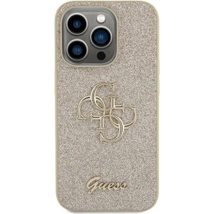 Buy Guess GUHCP15XHG4SGD Apple iPhone 15 Pro Max hardcase Glitter Script Big 4G gold - GUE2859 - {ean13} - Home Screen Store Europe