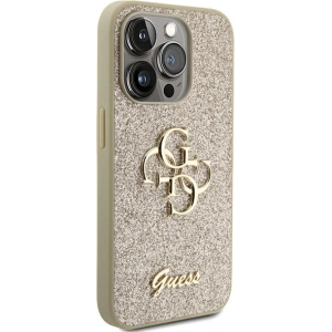 Buy Guess GUHCP15XHG4SGD Apple iPhone 15 Pro Max hardcase Glitter Script Big 4G gold - GUE2859 - {ean13} - Home Screen Store Europe