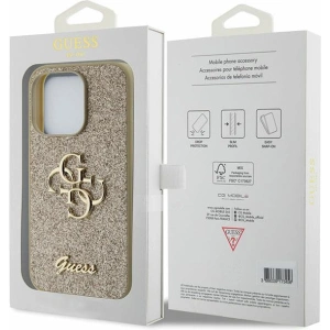 Buy Guess GUHCP15XHG4SGD Apple iPhone 15 Pro Max hardcase Glitter Script Big 4G gold - GUE2859 - {ean13} - Home Screen Store Europe