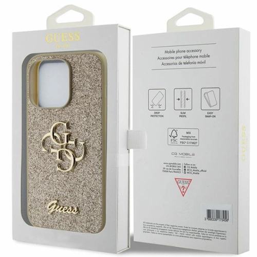 Kup Etui Guess GUHCP15XHG4SGD Apple iPhone 15 Pro Max hardcase Glitter Script Big 4G złoty/gold - GUE2859 - {ean13} - Sklep Home Screen