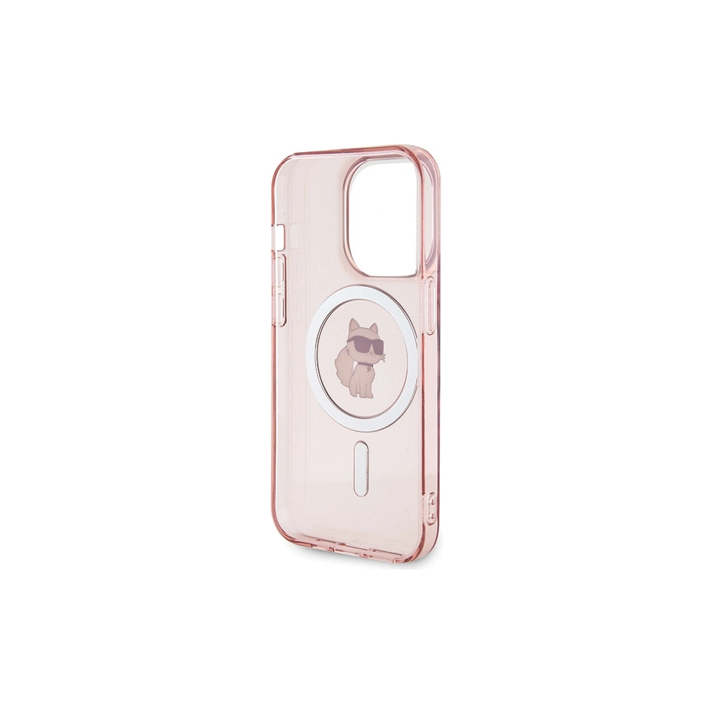 Etui Karl Lagerfeld KLHMP15XHFCCNOP Apple iPhone 15 Pro Max hardcase IML Choupette MagSafe różowy/pink