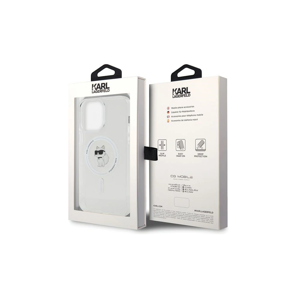Etui Karl Lagerfeld KLHMP15XHFCCNOT Apple iPhone 15 Pro Max hardcase IML Choupette MagSafe transparent