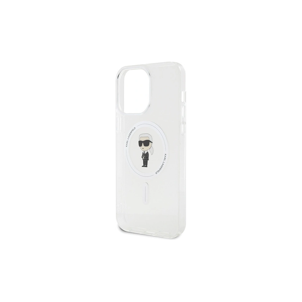 Etui Karl Lagerfeld KLHMP15XHFCKNOT Apple iPhone 15 Pro Max hardcase IML Ikonik MagSafe transparent