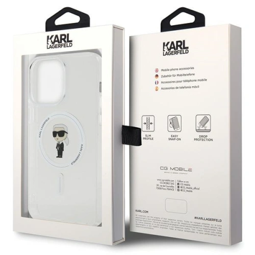 Buy Karl Lagerfeld KLHMP15XHFCKNOT Apple iPhone 15 Pro Max hardcase IML Ikonik MagSafe transparent - KLD1693 - {ean13} - Home Screen Store Europe