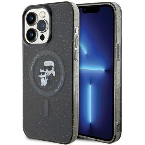Kup Etui Karl Lagerfeld KLHMP15XHGKCNOK Apple iPhone 15 Pro Max hardcase Karl&Choupette Glitter MagSafe černý/black - KLD1694 - {ean13} - Sklep Home Screen
