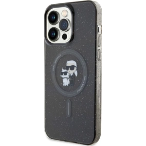 Kup Etui Karl Lagerfeld KLHMP15XHGKCNOK Apple iPhone 15 Pro Max hardcase Karl&Choupette Glitter MagSafe czarny/black - KLD1694 - {ean13} - Sklep Home Screen