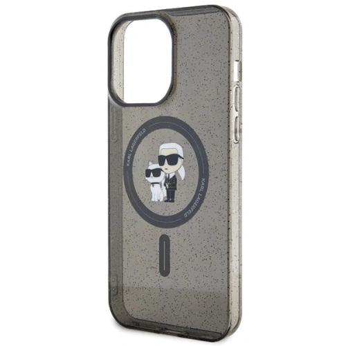 Buy Karl Lagerfeld KLHMP15XHGKCNOK Apple iPhone 15 Pro Max hardcase Karl&Choupette Glitter MagSafe black - KLD1694 - {ean13} - Home Screen Store Europe