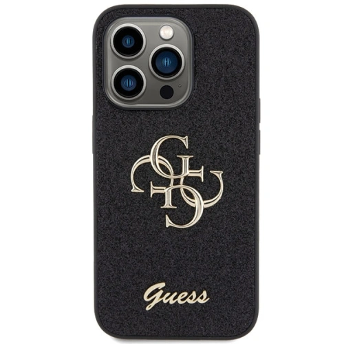 Buy Guess GUHCP15XHG4SGK Apple iPhone 15 Pro Max hardcase Glitter Script Big 4G black - GUE2860 - {ean13} - Home Screen Store Europe