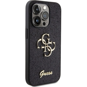 Buy Guess GUHCP15XHG4SGK Apple iPhone 15 Pro Max hardcase Glitter Script Big 4G black - GUE2860 - {ean13} - Home Screen Store Europe