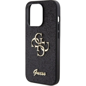 Buy Guess GUHCP15XHG4SGK Apple iPhone 15 Pro Max hardcase Glitter Script Big 4G black - GUE2860 - {ean13} - Home Screen Store Europe