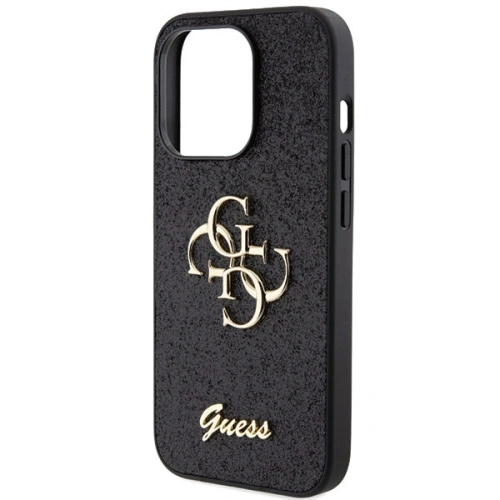 Buy Guess GUHCP15XHG4SGK Apple iPhone 15 Pro Max hardcase Glitter Script Big 4G black - GUE2860 - {ean13} - Home Screen Store Europe