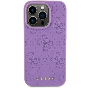 Kup Etui Guess GUHCP15XP4EPMU Apple iPhone 15 Pro Max hardcase Leather 4G Stamped fioletowy/light purple - GUE2862 - {ean13} - Sklep Home Screen