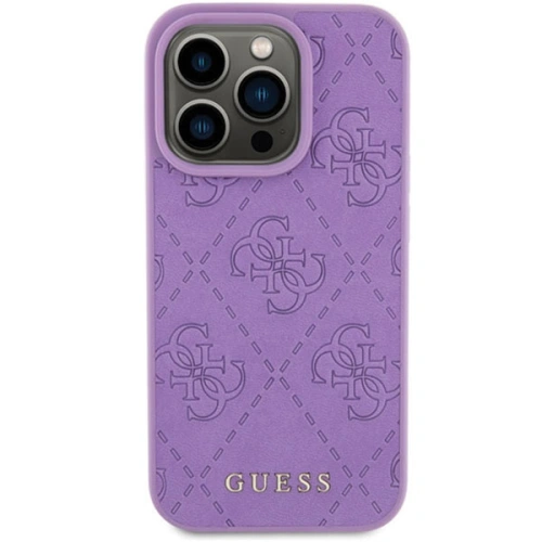 Kup Etui Guess GUHCP15XP4EPMU Apple iPhone 15 Pro Max hardcase Leather 4G Stamped fioletowy/light purple - GUE2862 - {ean13} - Sklep Home Screen