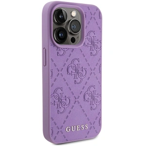 Kup Etui Guess GUHCP15XP4EPMU Apple iPhone 15 Pro Max hardcase Leather 4G Stamped fioletowy/light purple - GUE2862 - {ean13} - Sklep Home Screen