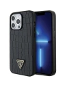 Buy Guess GUHCP15XPCRTHCK Apple iPhone 15 Pro Max hardcase Croco Triangle Metal Logo black - GUE2864 - {ean13} - Home Screen Store Europe