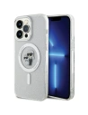 Karl Lagerfeld KLHMP15XHGKCNOT Apple iPhone 15 Pro Max hardcase Karl&Choupette Glitter MagSafe transparent