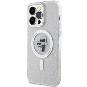 Kup Etui Karl Lagerfeld KLHMP15XHGKCNOT Apple iPhone 15 Pro Max hardcase Karl&Choupette Glitter MagSafe transparent - KLD1695 - {ean13} - Sklep Home Screen