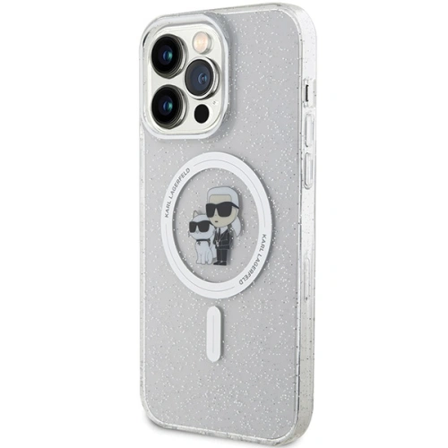Kup Etui Karl Lagerfeld KLHMP15XHGKCNOT Apple iPhone 15 Pro Max hardcase Karl&Choupette Glitter MagSafe transparent - KLD1695 - {ean13} - Sklep Home Screen