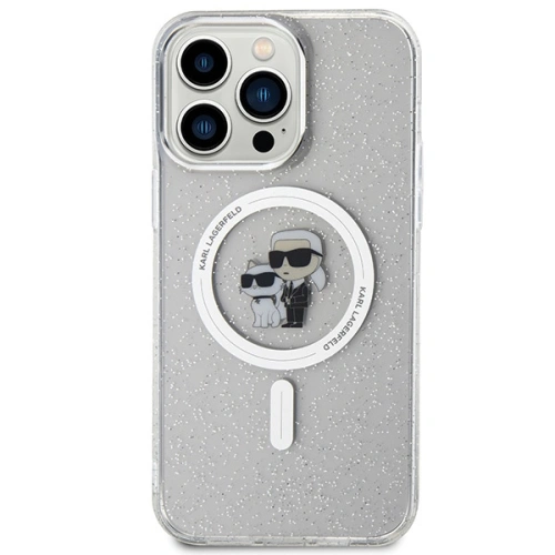 Kup Etui Karl Lagerfeld KLHMP15XHGKCNOT Apple iPhone 15 Pro Max hardcase Karl&Choupette Glitter MagSafe transparent - KLD1695 - {ean13} - Sklep Home Screen