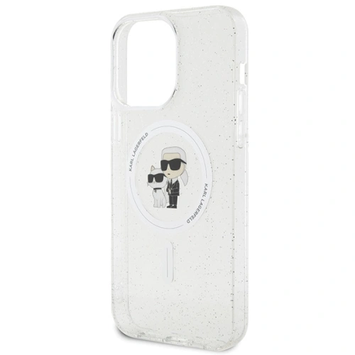 Kup Etui Karl Lagerfeld KLHMP15XHGKCNOT Apple iPhone 15 Pro Max hardcase Karl&Choupette Glitter MagSafe transparent - KLD1695 - {ean13} - Sklep Home Screen